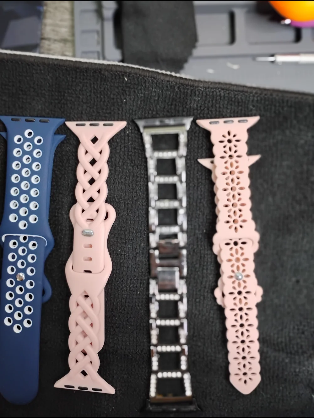 Source Unknown Blue & Pink Interchangeable Watch Bands Set
